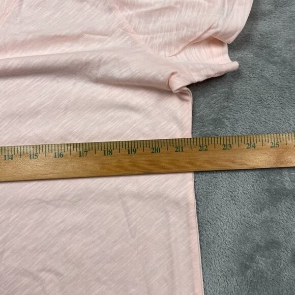 Felina Womens XXL V-Neck Short Sleeve Pink Tee Shirt d0617 - Picture 5 of 8